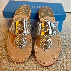 Jack Roger Sandals Silver (NWB) size 7